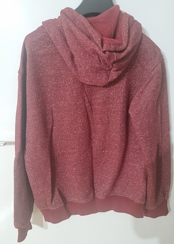 U.S Polo Assn. Kırmızı Kapüşonlu Polo Baskılı Sweatshirt
