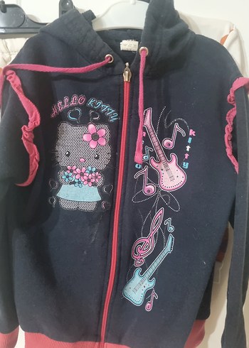 Çiçek Desenli Kız Eşofman Takımı Sweatshirt - Görsel 4