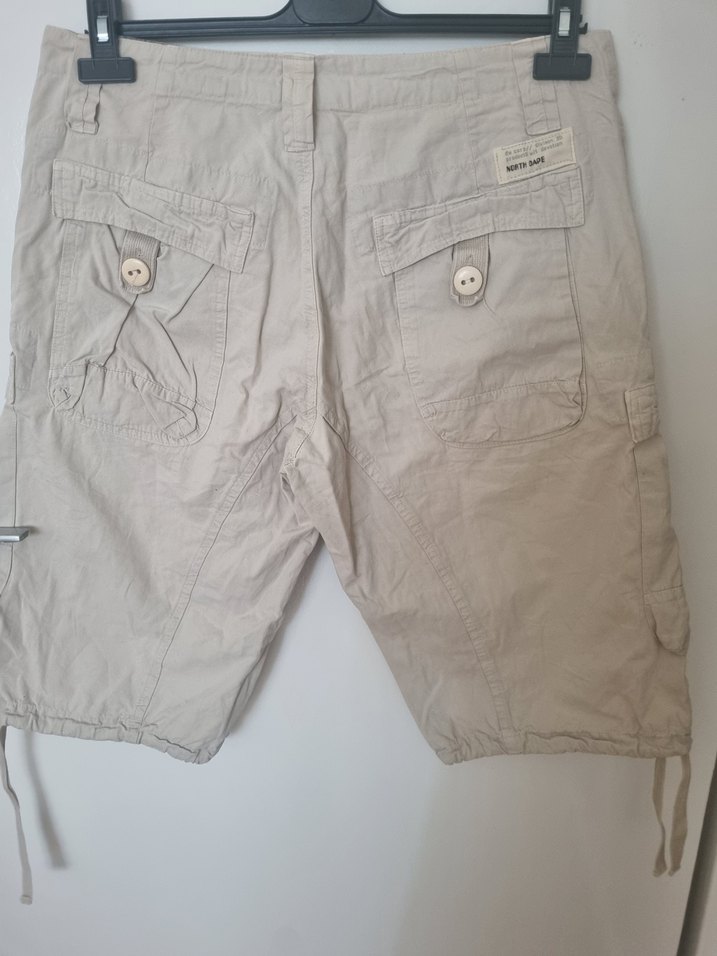 Bej Erkek Kargo Şort - Görsel 3