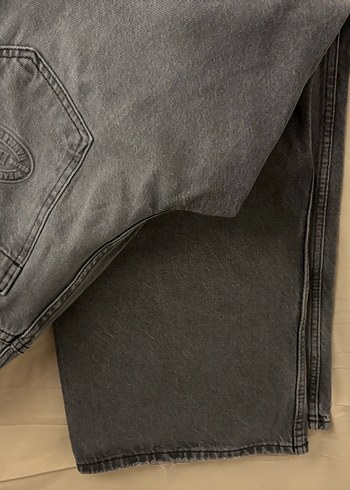 Gri Kadın Denim Salaş Midi Boy Jean - Görsel 3