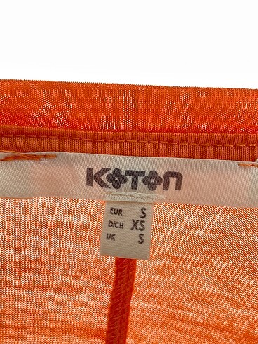s Beden turuncu Renk Koton T-shirt %70 İndirimli.