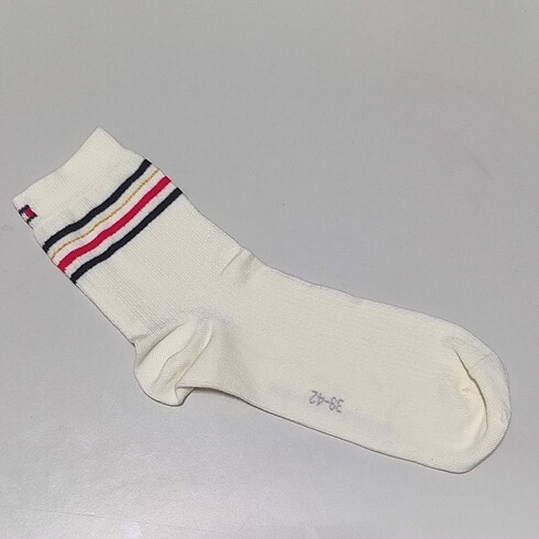 36 Beden beyaz Renk TOMMY HİLFİGER ORJİNAL UNISEX ÇORAP