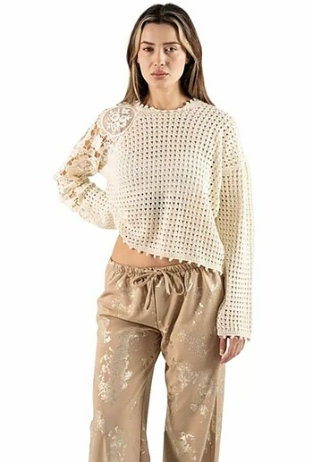 ZARA ORJİNAL TRANSPARAN BLUZ