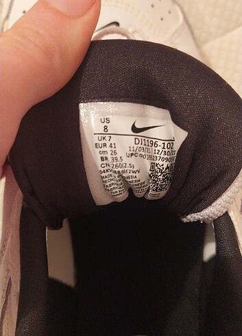 41 Beden beyaz Renk Nike Unisex