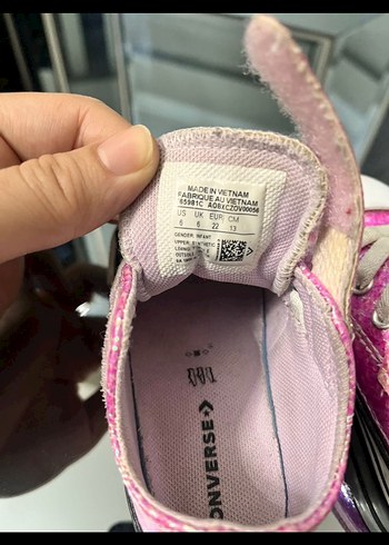 Pembe Simli Kız Çocuk Spor Ayakkabı - Görsel 4