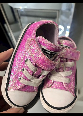 Pembe Simli Kız Çocuk Spor Ayakkabı - Görsel 5