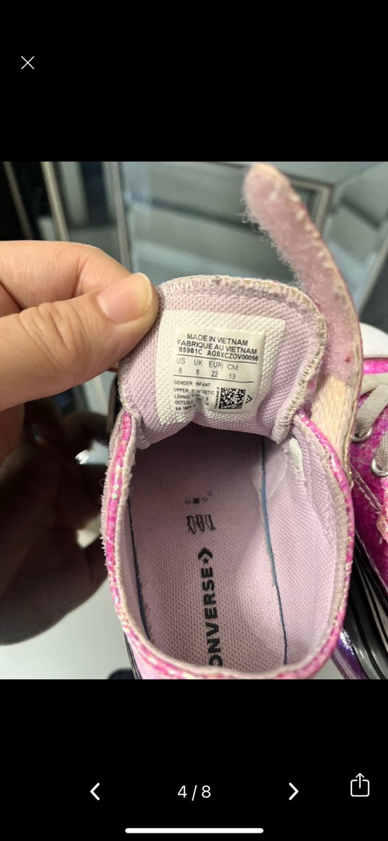 Pembe Simli Kız Çocuk Spor Ayakkabı - Görsel 4