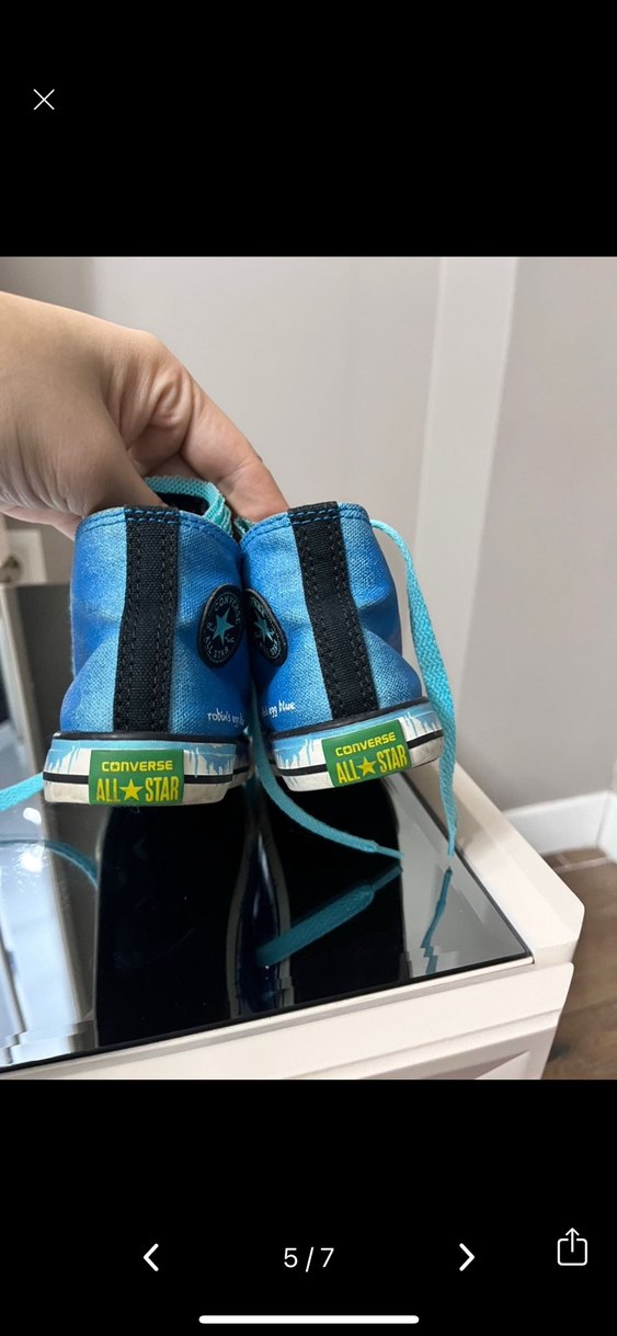 Erkek Çocuk Mavi Batik Desenli Spor Ayakkabı - Görsel 5