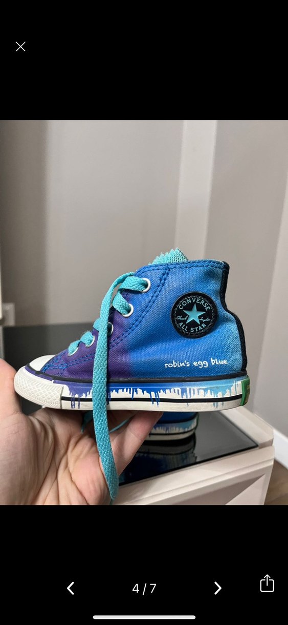 Erkek Çocuk Mavi Batik Desenli Spor Ayakkabı - Görsel 4