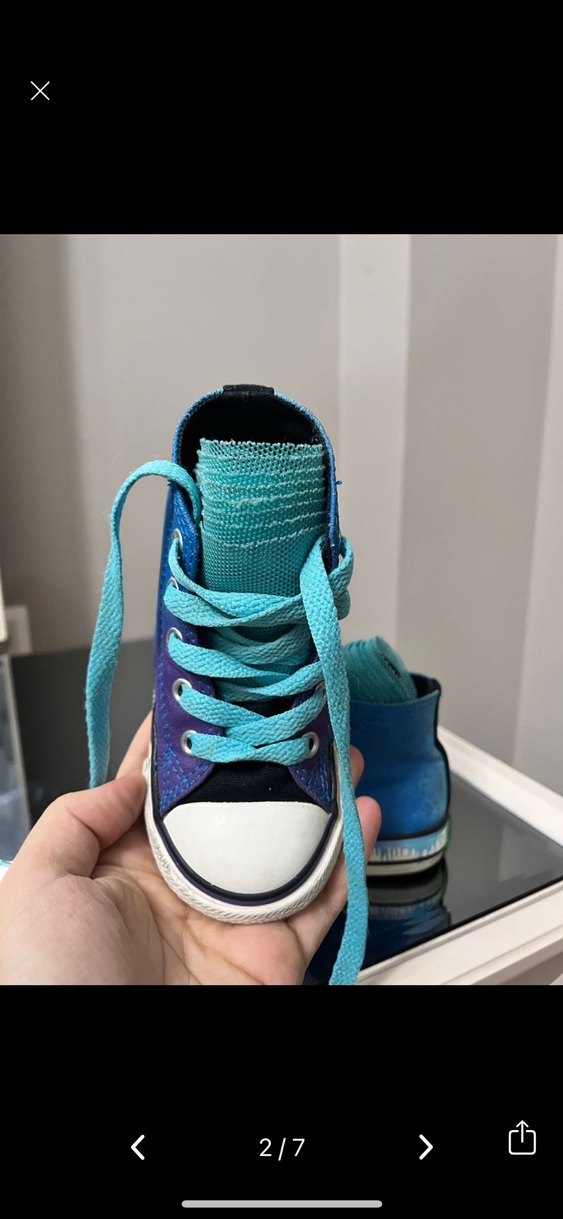 Erkek Çocuk Mavi Batik Desenli Spor Ayakkabı - Görsel 2