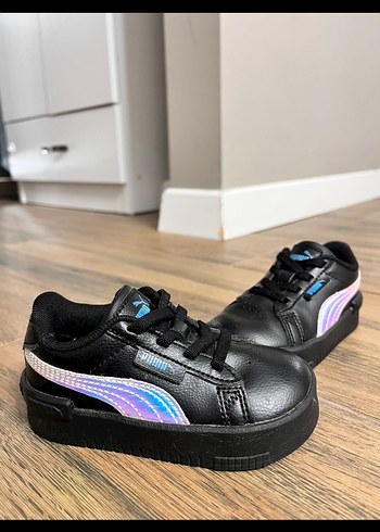 Siyah Platform Topuklu Kadın Spor Ayakkabı - Görsel 3