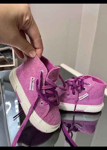 Kız Çocuk Pembe Polar Kumaş Spor Ayakkabı - Görsel 2