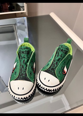 Yılan Baskılı Yeşil Erkek Çocuk Spor Ayakkabı - Görsel 3