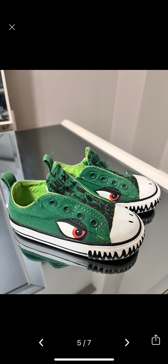 Yılan Baskılı Yeşil Erkek Çocuk Spor Ayakkabı - Görsel 5