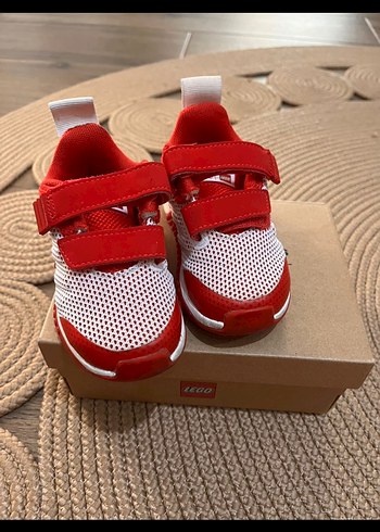 Kırmızı Erkek Çocuk Spor Ayakkabı Velcro - Görsel 3