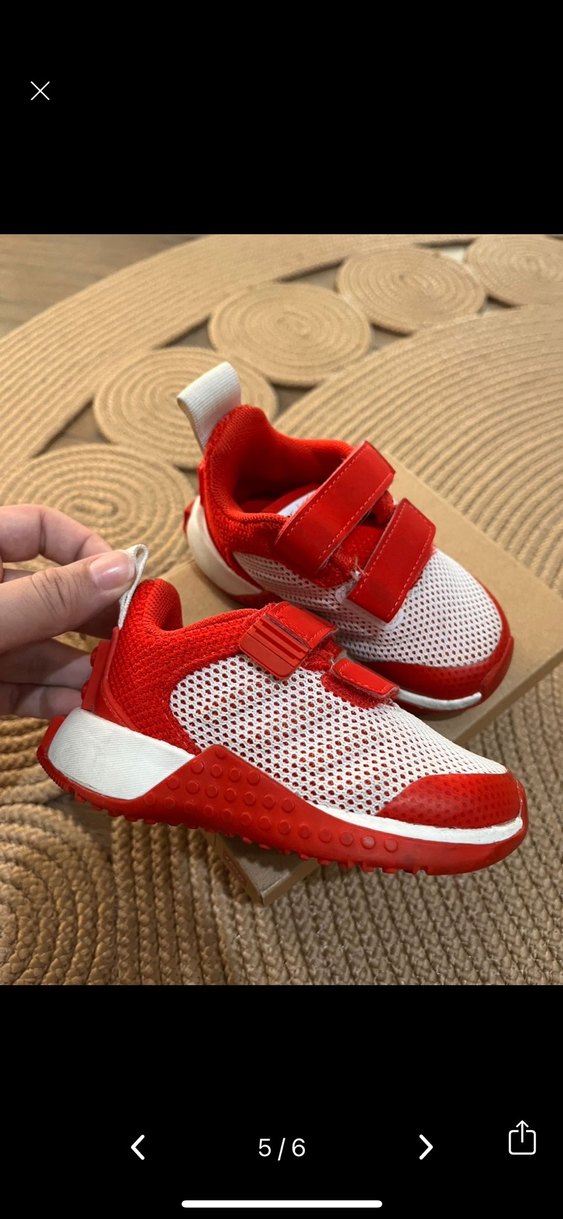 Kırmızı Erkek Çocuk Spor Ayakkabı Velcro - Görsel 2