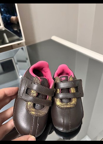 Kız Çocuk Kahverengi Cırt Cırtlı Spor Ayakkabı - Görsel 7