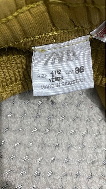 18-24 Ay Beden Zara pantolon