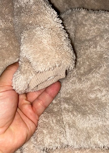 Kahverengi Kürklü Bebek Body - Görsel 3