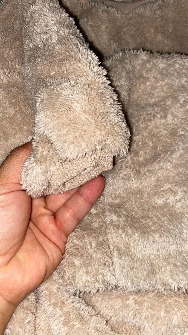 Kahverengi Kürklü Bebek Body - Görsel 3