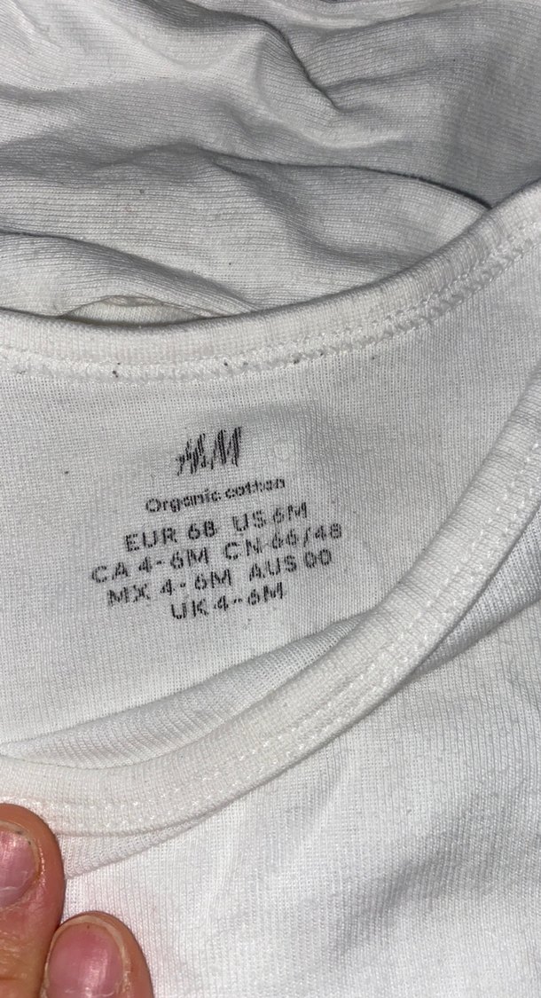 H&M çıtçıtlı bebek body - Görsel 3