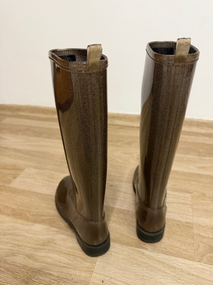 Guess Parlak Kahverengi Yağmur Çizme - Görsel 2