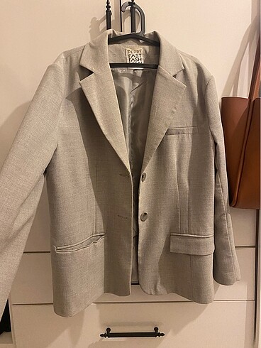 Gri blazer ceket