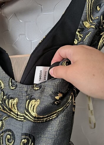 Brokar nişan gece abiye elbise - Görsel 3