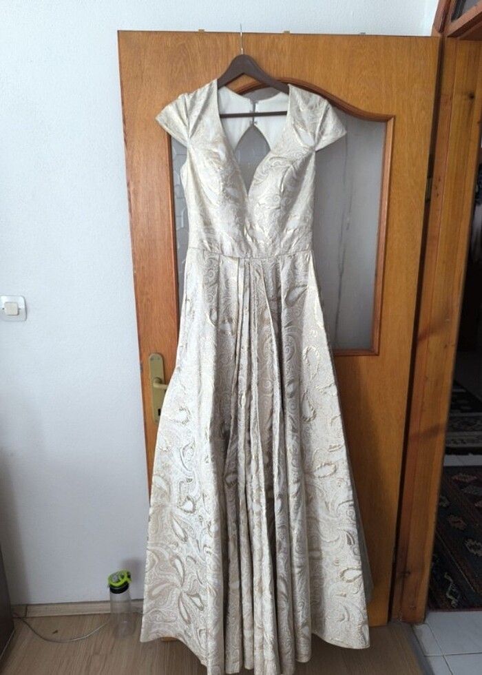 Brokar nişan abiye gece elbisesi - Görsel 4