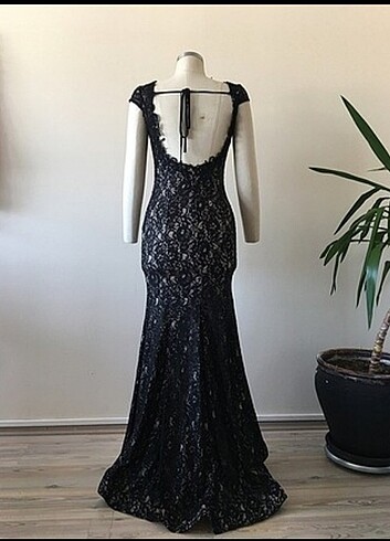 Şık gece abiye elbise - Görsel 3