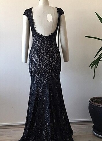 Şık gece abiye elbise - Görsel 4