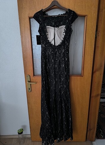 Şık gece abiye elbise - Görsel 6