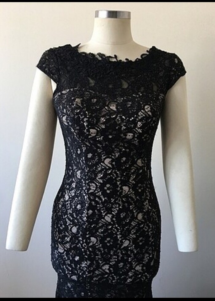 Şık gece abiye elbise - Görsel 2