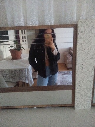 Stradivarius siyah kot ceket