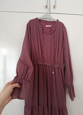 Zara Tesettür şifon elbise