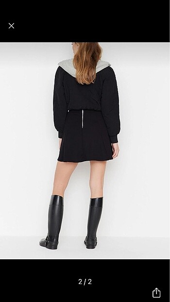 Trendyol & Milla Trendyolmilla siyah basic örme mini etek