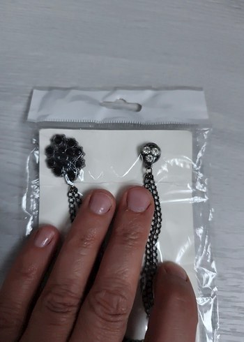 Zincir Detaylı Siyah yaka ve gömlek erkek aksesuarı. - Görsel 7