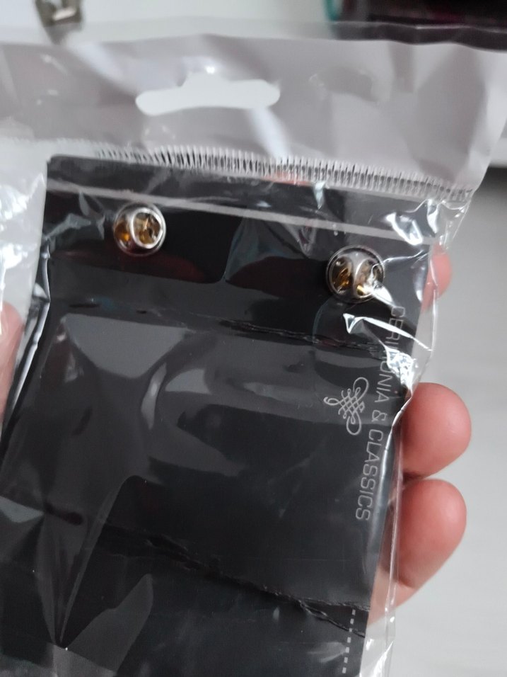 Zincir Detaylı Siyah yaka ve gömlek erkek aksesuarı. - Görsel 5