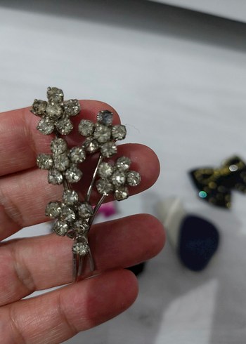 Boncuklu İşlemeli Çok Renkli broş. - Görsel 4