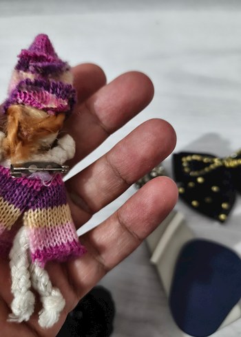 Boncuklu İşlemeli Çok Renkli broş. - Görsel 3