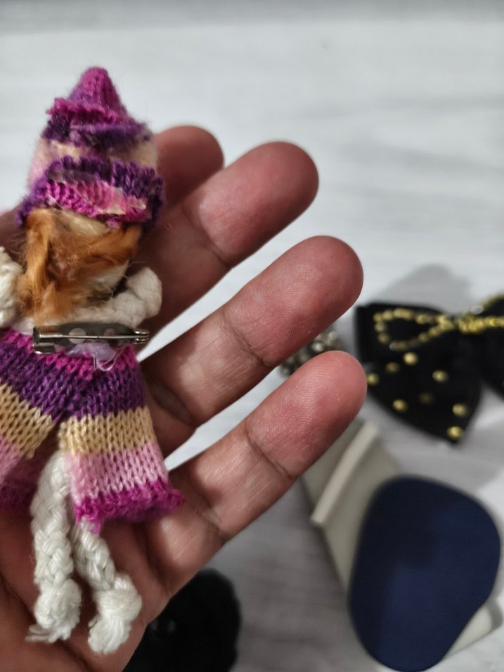 Boncuklu İşlemeli Çok Renkli broş. - Görsel 3