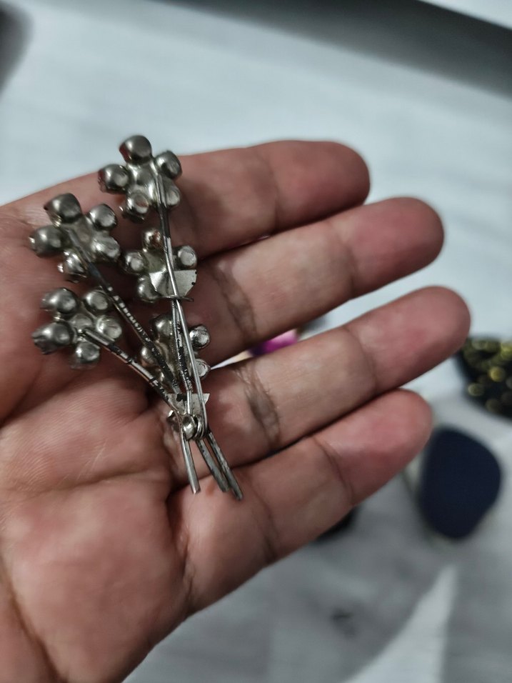 Boncuklu İşlemeli Çok Renkli broş. - Görsel 5