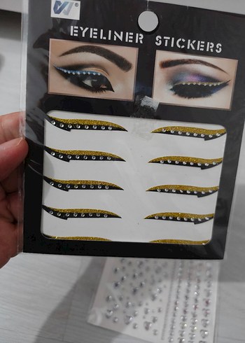 Altın Renkli Eyeliner Sticker - Görsel 6