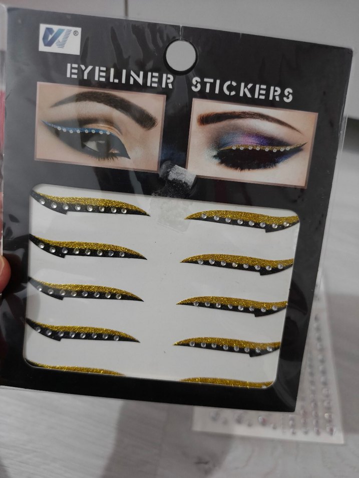 Altın Renkli Eyeliner Sticker - Görsel 2