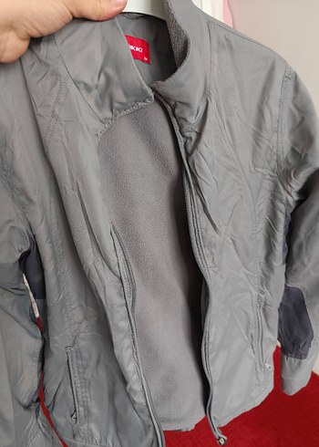 Gri Fermuarlı Erkek çocuk ince mont. - Görsel 5