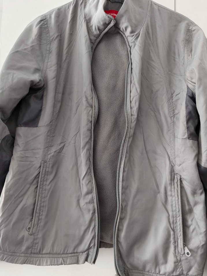 Gri Fermuarlı Erkek çocuk ince mont. - Görsel 3