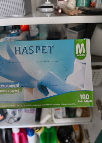 Diğer Mavi Plastik Muayene Eldiveni