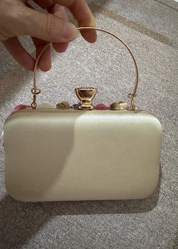 Çiçekli Boncuk İşlemeli Bohem Kadın El Çantası - Görsel 4