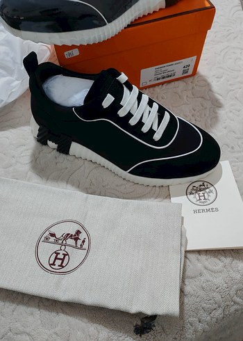 Siyah Gri Baskılı Bağcıklı Erkek Spor Ayakkabı - Görsel 2