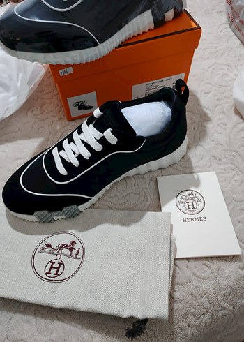 Siyah Gri Baskılı Bağcıklı Erkek Spor Ayakkabı - Görsel 3